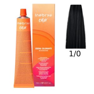 INEBRYA, Крем-краска для волос Color Professional 1/0, 100 мл