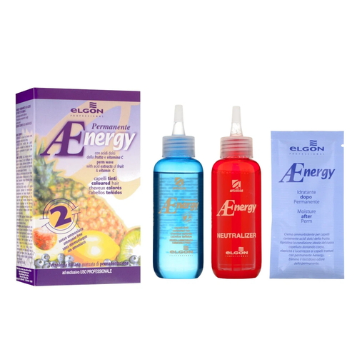 ELGON, Набор для химической завивки окрашенных волос Aenergy N2 Texturization, 215 мл