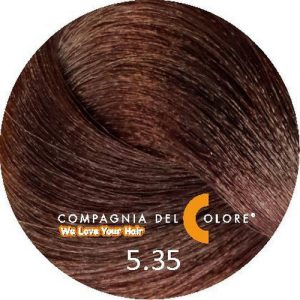 COMPAGNIA DEL COLORE, Стойкая низкоаммиачная краска для волос 5.35, 100 мл