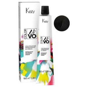 KEZY, Перманентная крем-краска для волос c коллагеном и Абиссинским маслом Colore Vivo 5.01, 100 мл