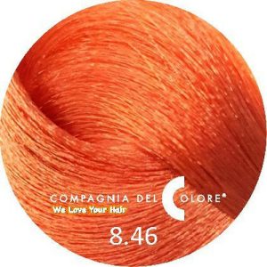 COMPAGNIA DEL COLORE, Стойкая низкоаммиачная краска для волос 8.46, 100 мл