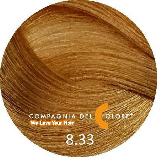 COMPAGNIA DEL COLORE, Стойкая низкоаммиачная краска для волос 8.33, 100 мл