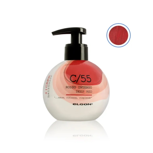 ELGON, Крем-кондиционер для волос окрашивающий I-Care С/55 интенсивный красный Deep Red, 200 мл