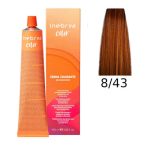 INEBRYA, Крем-краска для волос Color Professional 8/43, 100 мл