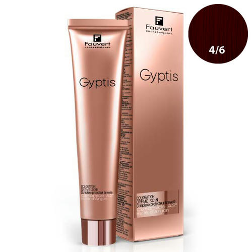 FAUVERT, Перманентный краситель для волос с керамидами А2 Gyptis 4/6, 100 мл