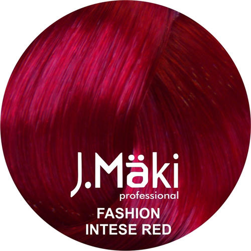 J.MAKI, Стойкий краситель для волос Hair Color FASHION INTENSE RED, 60 мл