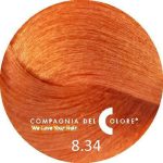 COMPAGNIA DEL COLORE, Стойкая низкоаммиачная краска для волос 8.34, 100 мл