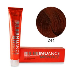 PUNTI DI VISTA, Крем-краска для волос с керамидами Nuance 7.44, 100 мл