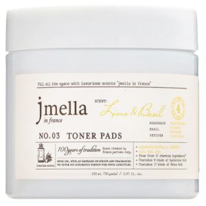 Jmella Увлажняющие пэды (70шт) Toner Pads Lime & Basil 150мл