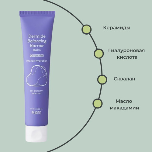 Purito Восстанавливающий бальзам с керамидами Dermide Balancing Barrier Balm 60 мл — изображение 2