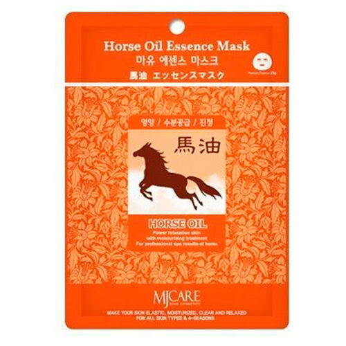 Mijin Care Питательная тканевая маска с конским жиром Horse Oil Essence Mask 22 гр