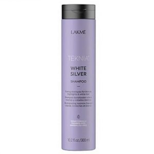 LAKME, Тонирующий шампунь для нейтрализации желтого оттенка волос White Silver, 300 мл