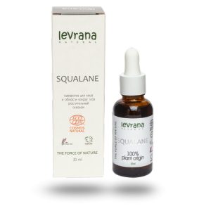 LEVRANA, Сыворотка Squalane 100% растительный сквалан, ECOCERT, 30 мл
