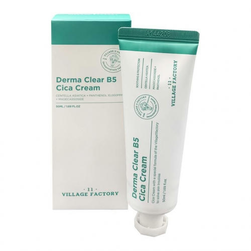 VILLAGE 11 FACTORY, Увлажняющий питательный крем-гель Derma Clear B5 Cica Cream, 50 мл