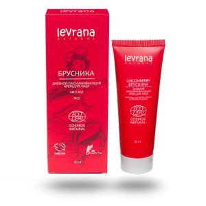 LEVRANA, Дневной крем для лица «Брусника», ANTI-AGE, ECOCERT, 50 мл