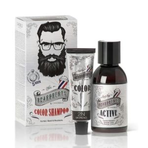 BEARDBURYS, Камуфлирующий шампунь черный Color Shampoo 2N Moreno, 75 мл