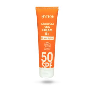 LEVRANA, Солнцезащитный крем для лица и тела «Календула 50SPF 0+», 100 мл