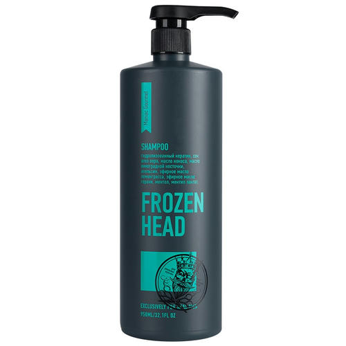 PROTOKERATIN, Крио-шампунь мужской для душа Frozenhead Shampoo, 950 мл