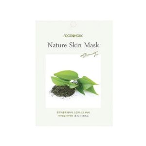 FOODAHOLIC, Тканевая маска для лица с экстрактом зеленого чая Nature Skin Mask, 25 гр