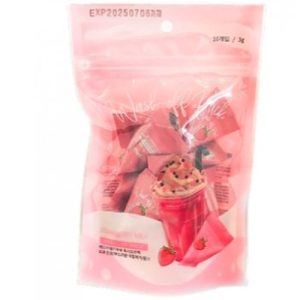 MEDB, Маска для лица с экстрактами клубники и молочного протеина Strawberry Milk Wash Off Pack, 10шт