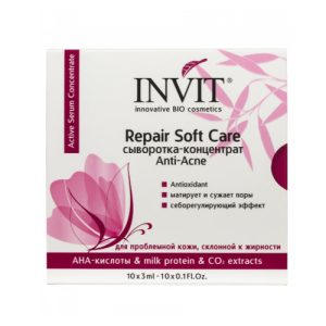 INVIT, Сыворотка-концентрат Anti-Acne Repair Soft Care, 10*3 мл