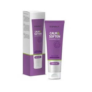 CONSLY, Пенка для умывания успокаивающая с азуленом Azulene Cleansing Foam Calm & Soften, 120 мл