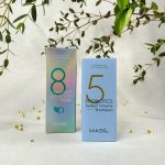 MASIL, НАБОР "ИДЕАЛЬНЫЙ ОБЪЕМ", МЯГКИЙ ШАМПУНЬ С ПРОБИОТИКАМИ 150 МЛ, ИНТЕНСИВНАЯ МАСКА ДЛЯ ПОВРЕЖДЕННЫХ ВОЛОС 8 SECONDS 100 МЛ