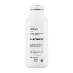 DR.FORHAIR, Шампунь бессульфатный для сухих пористых и поврежденных волос Folligen Silk, 300 мл