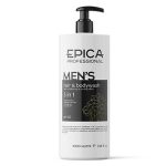 EPICA, Универсальный мужской шампунь для волос и тела 3 in 1 Men's, 1000 мл