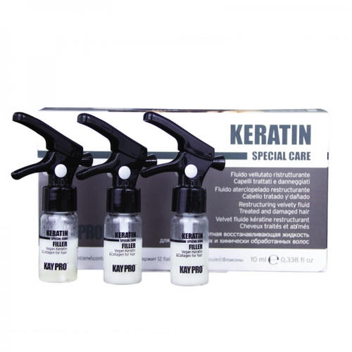 KAYPRO, Филлер восстанавливающий для волос Keratin, 12*10 мл
