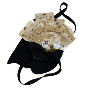 EKEL, Комплект тканевых масок с муцином черной улитки Ultra Hydrating Essence Mask Black Snail, 10 шт