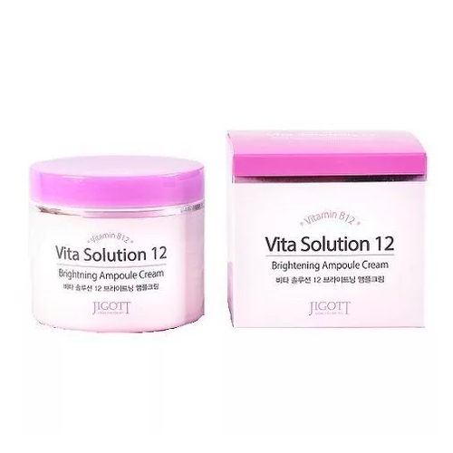 JIGOTT, Ампульный крем для лица Vita Solution 12 Brightening Ampoule Cream, 100 мл