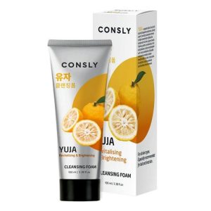 CONSLY, Витаминизирующая кремовая пенка для умывания с экстрактом юдзу Yuja Revitalizing Creamy Cleansing Foam, 100 мл