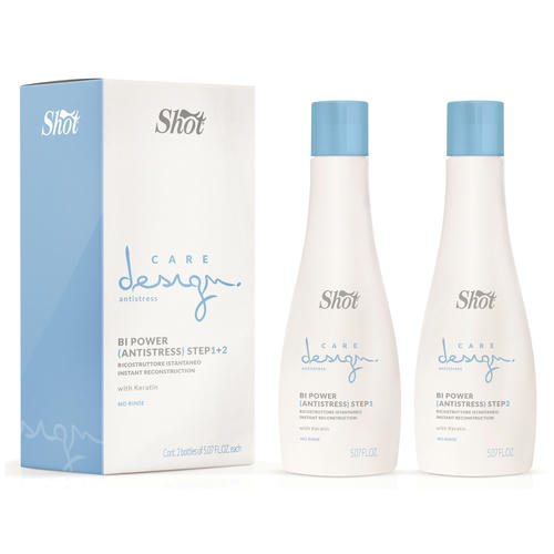 SHOT, Эликсир мгновенное восстановление волос с кератином Шаг 1 + Шаг 2, 2*150 мл