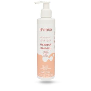 LEVRANA, Молочко для тела Нежная ваниль ECOCERT COSMOS NATURAL , 200мл
