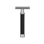 Т-образная бритва MUEHLE TRADITIONAL, черный хром, сlosed comb