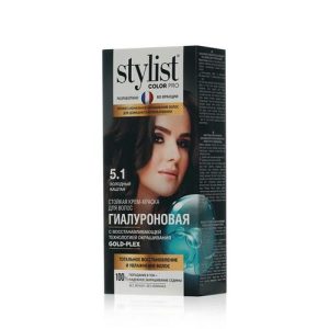 Стойкая крем - краска для волос Stylist Color Pro 5.1, Холодный каштан, 120мл