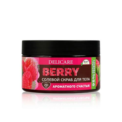 Солевой скраб для тела Delicare Organic Secret "Малина и мелисса" 250мл