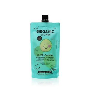 Натуральная увлажняющая аква - маска для лица Organic Kitchen "Cute-Cumber" 100мл