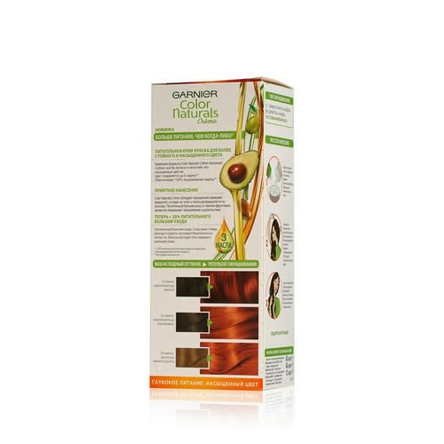 Крем - краска Garnier Color Naturals стойкая для волос 7.40 Пленительный медный — изображение 3