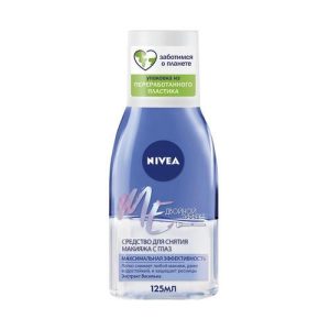 Средство Nivea для снятия макияжа с глаз "Двойной эффект" для чувствительной кожи вокруг глаз 125мл
