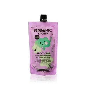 Натуральная очищающая био маска для лица Organic Kitchen "Broc'n'Roll" 100мл