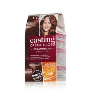 Стойкая крем - краска для волос L'Oreal Paris Casting creme gloss 618 Ванильный Мокко
