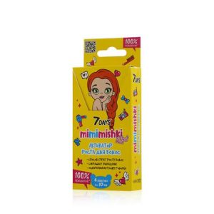 Сыворотка - активатор роста для волос 7 days Mimimishki 100% концентрат 4*10мл