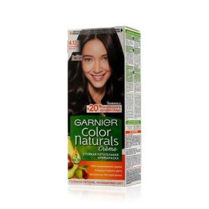 Стойкая крем - краска для волос Garnier Color Naturals 4.12 Холодный шатен 110мл