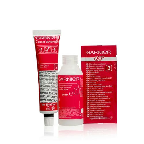 Крем - краска Garnier Color Sensation стойкая для волос 3.0 Роскошный каштан — изображение 5