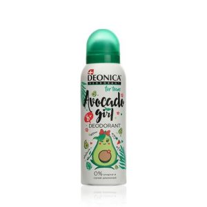 Детский дезодорант Deonica For teens "Avocado Girl" не содержит спирт и соли алюминия, от 8 лет, 125мл