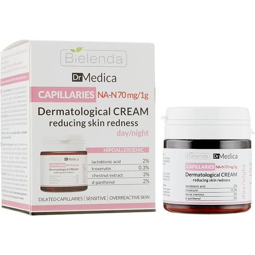 Bielenda Dr Medica Capillaries Dermatological Redness Reducing Cream - Дерматологический крем, уменьшающий покраснения, гипоаллергенный, 50 мл. — изображение 2
