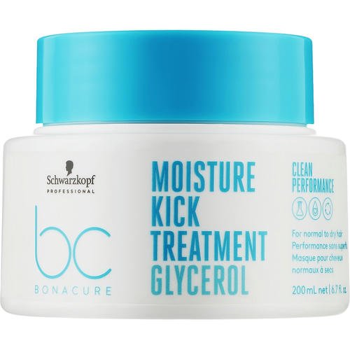Schwarzkopf Professional Bonacure Moisture Kick Treatment Glycerol - Маска для нормальных и сухих волос, 200 мл.