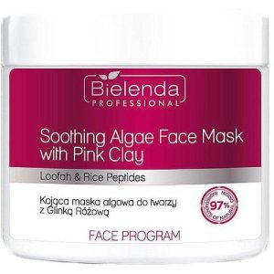 Bielenda Professional Mask - Успокаивающая маска из водорослей с розовой глиной, 160 г.